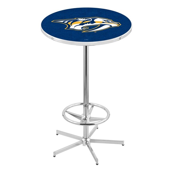 42" Chrome Nashville Predators Pub Table